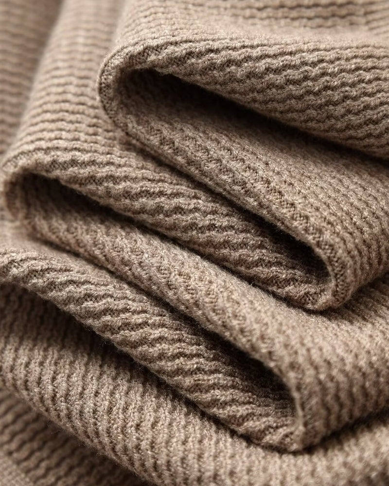 Textured Knit Polo Shirt