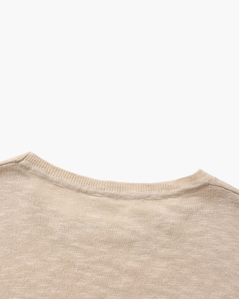 Essential Linen-Cotton Round-Neck Jumper