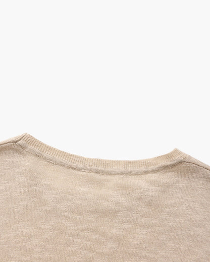 Camisola Essencial Gola Redonda Linho-Algodão