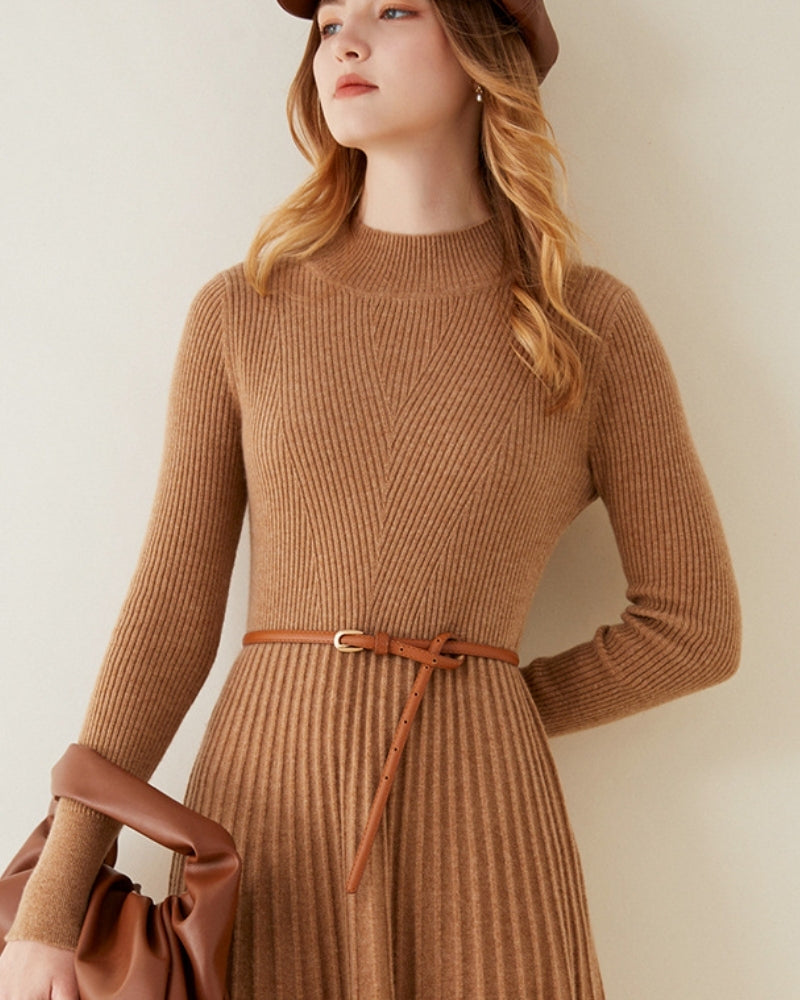 Pure Cashmere A-line Dress