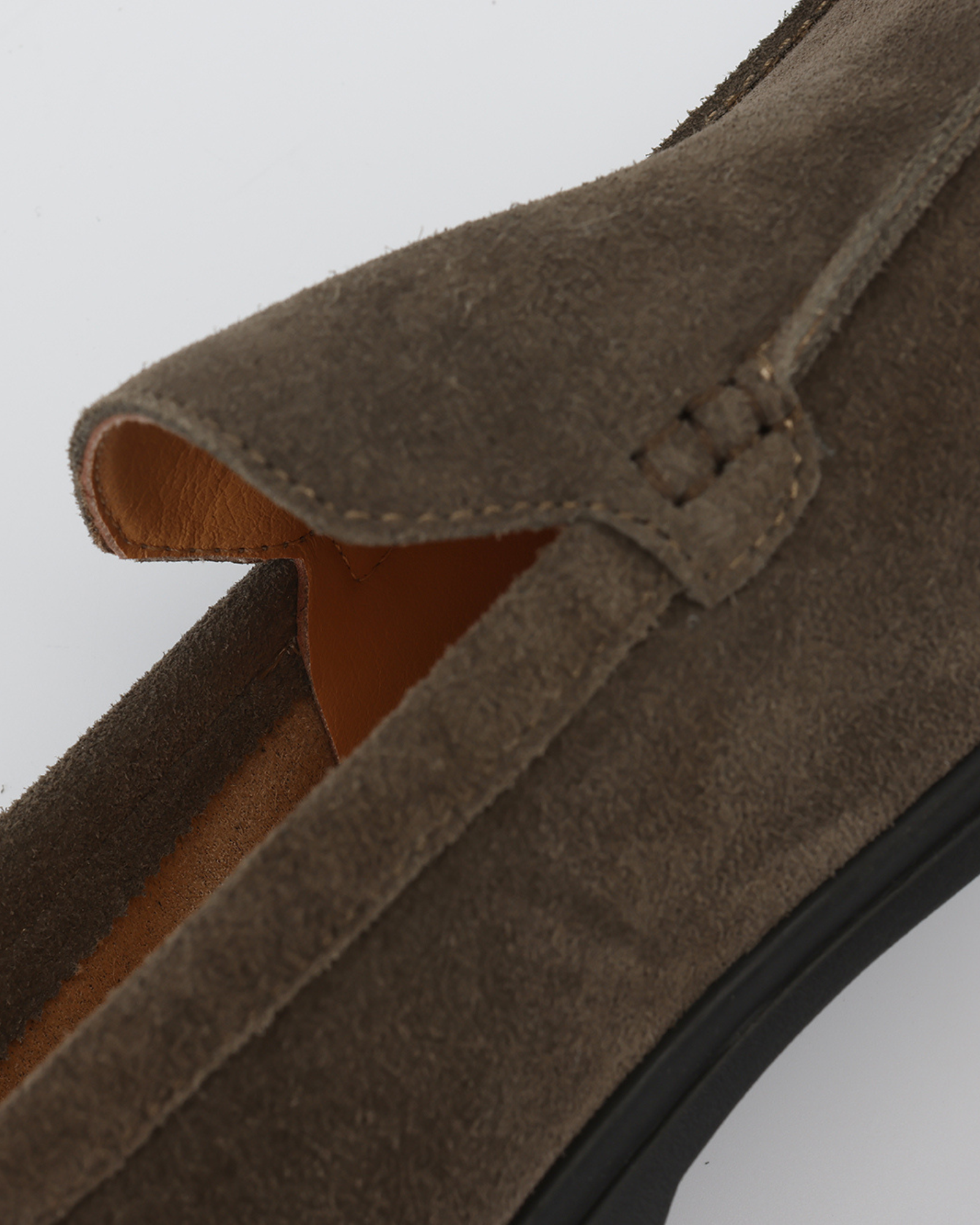 Premium Suede Loafers – Black Sole