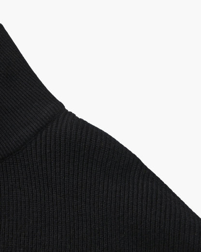 Pullover de Malha Refinado com Meio Fecho