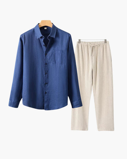 Conjunto de Linho Old Money (Manga Comprida)