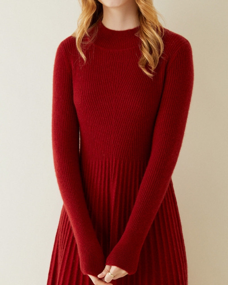 Pure Cashmere A-line Dress