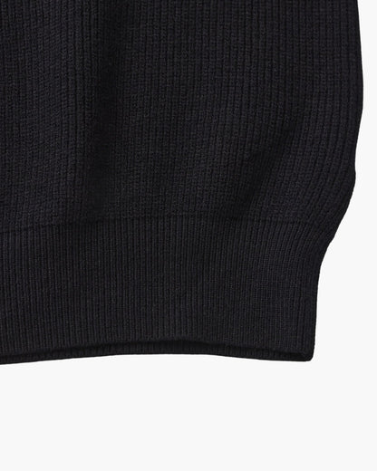 Pullover de Malha Refinado com Meio Fecho