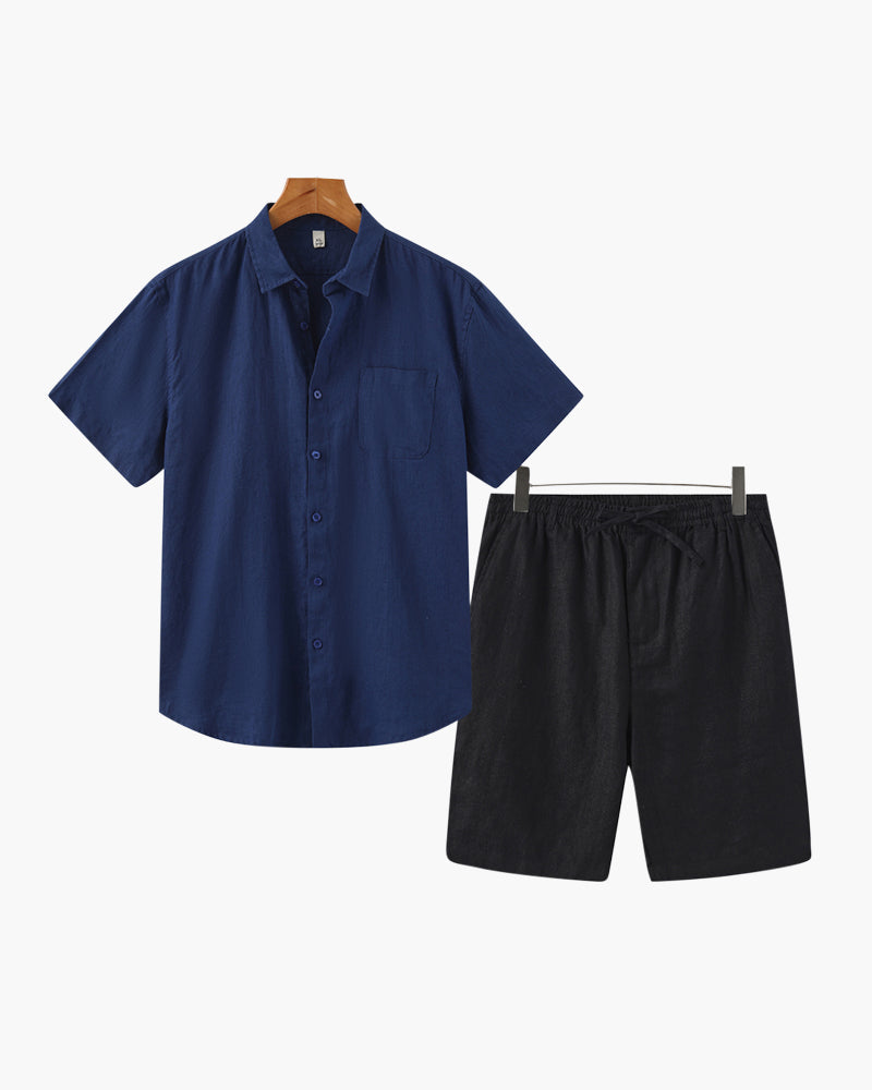 Conjunto Old Money em Linho (Shorts)