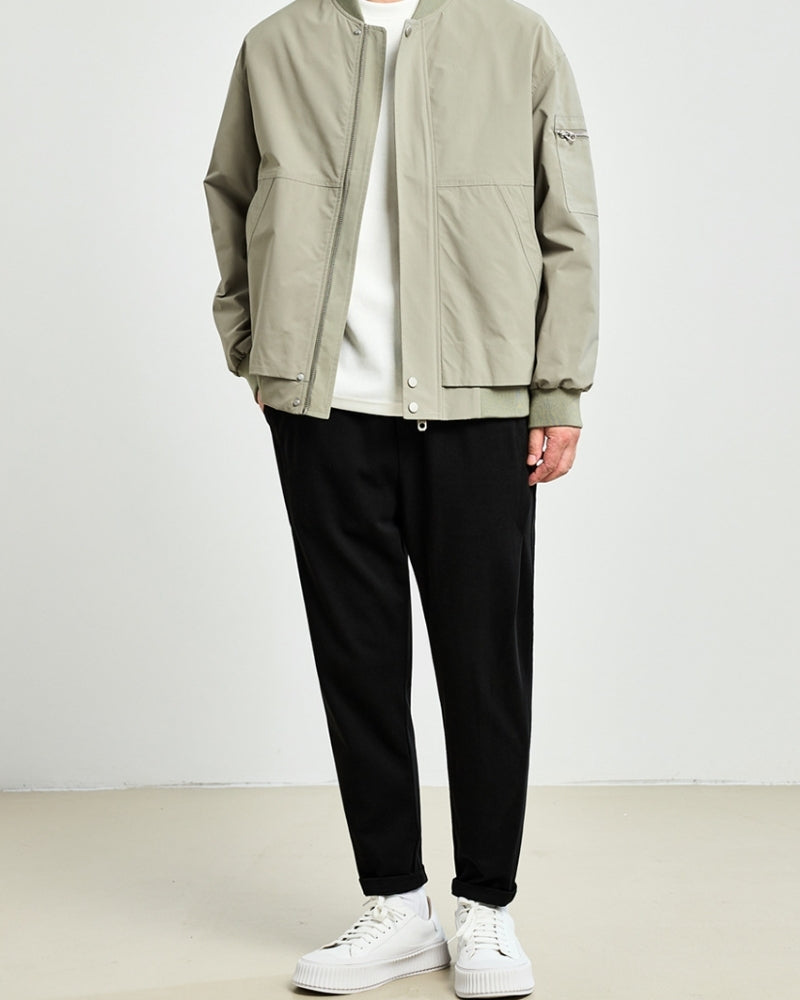 Jaqueta Bomber Minimalista