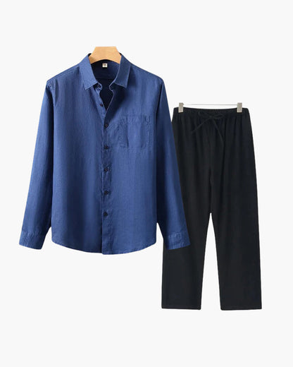 Conjunto de Linho Old Money (Manga Comprida)