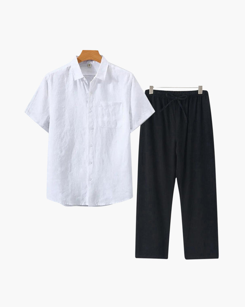 Old Money Linen Set (Short Sleeve)