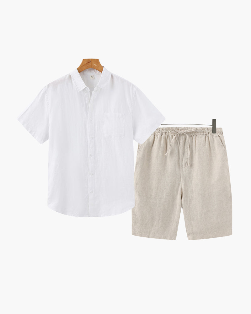 Conjunto Old Money em Linho (Shorts)