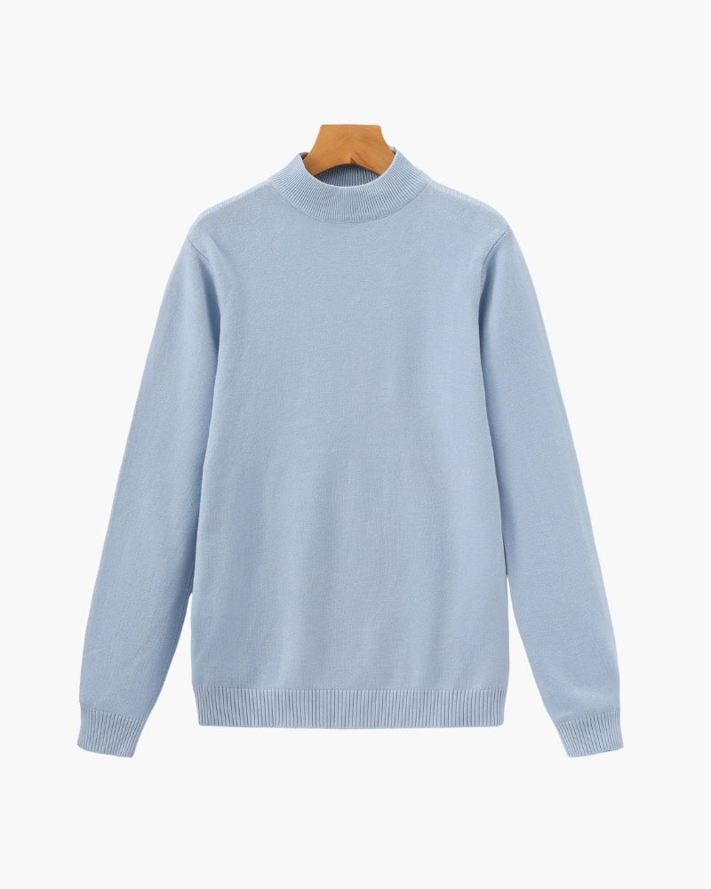 Essential Ribbed High Neck Sweater