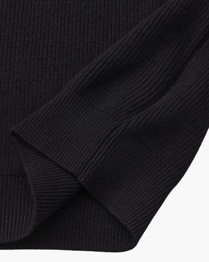 Pullover de Malha Refinado com Meio Fecho