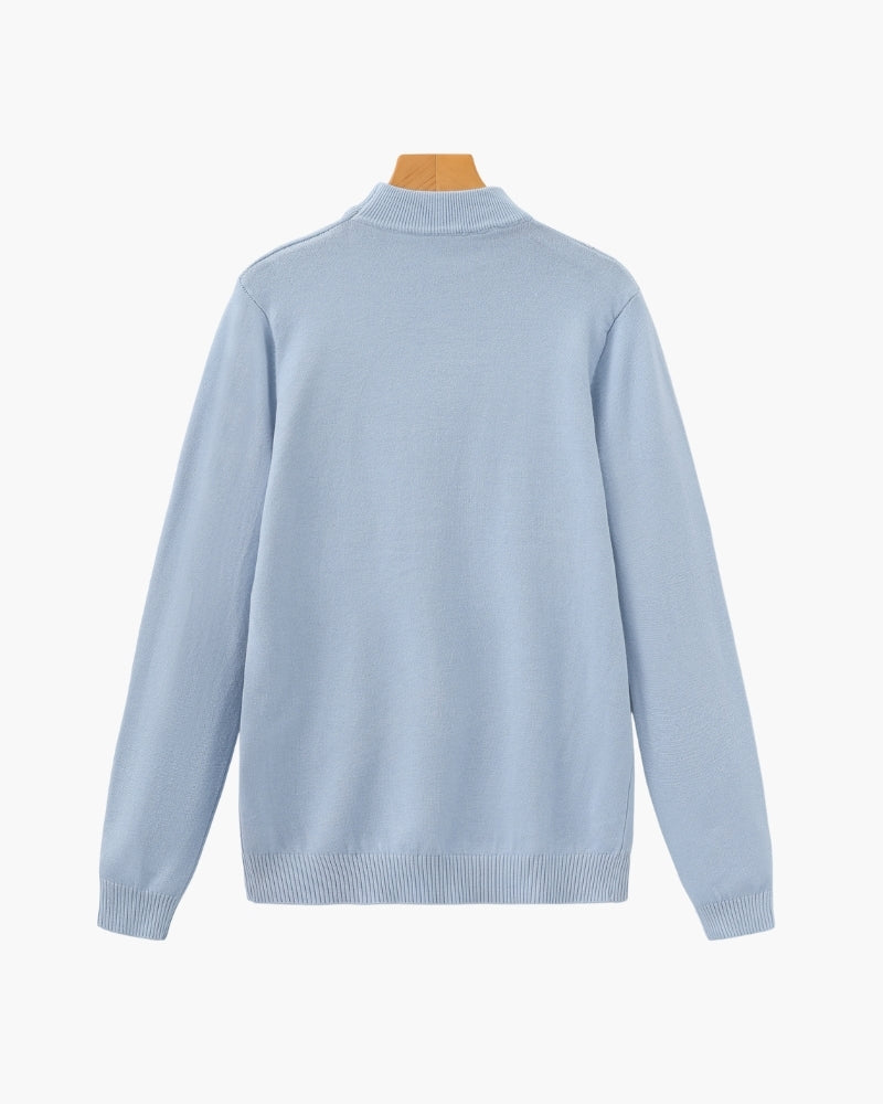 Essential Ribbed High Neck Sweater