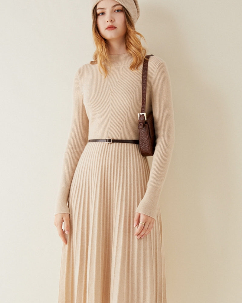 Pure Cashmere A-line Dress