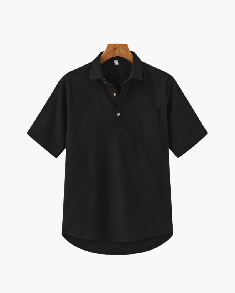 Casablanca — Linen Polo Shirt