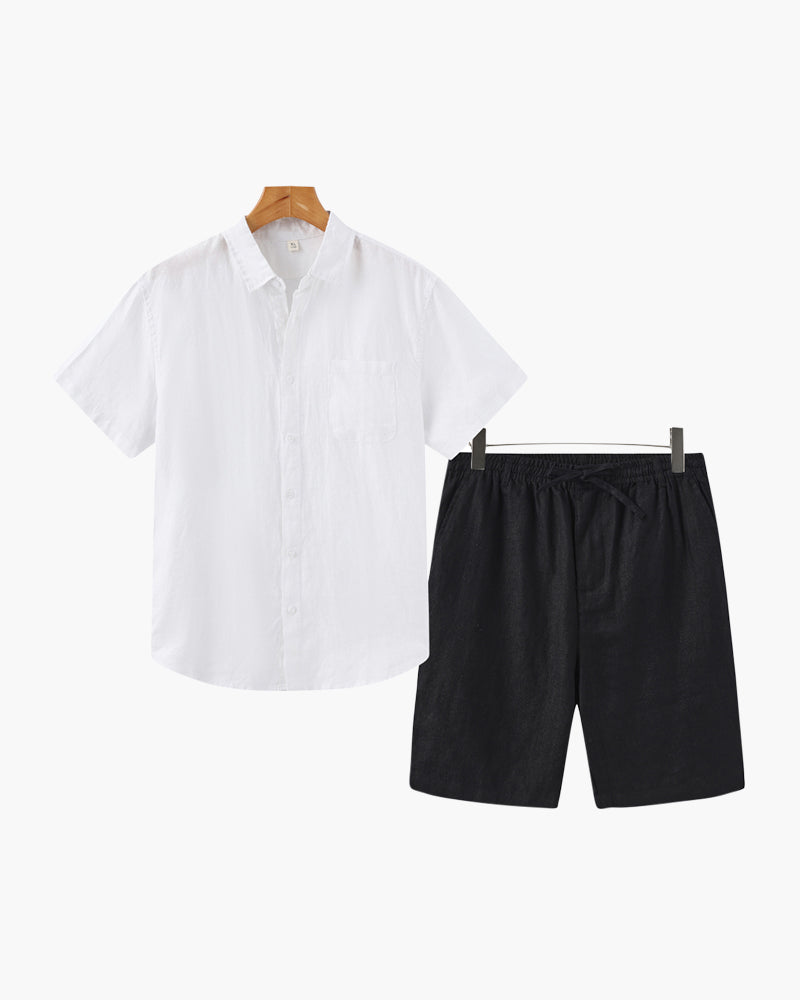 Conjunto Old Money em Linho (Shorts)
