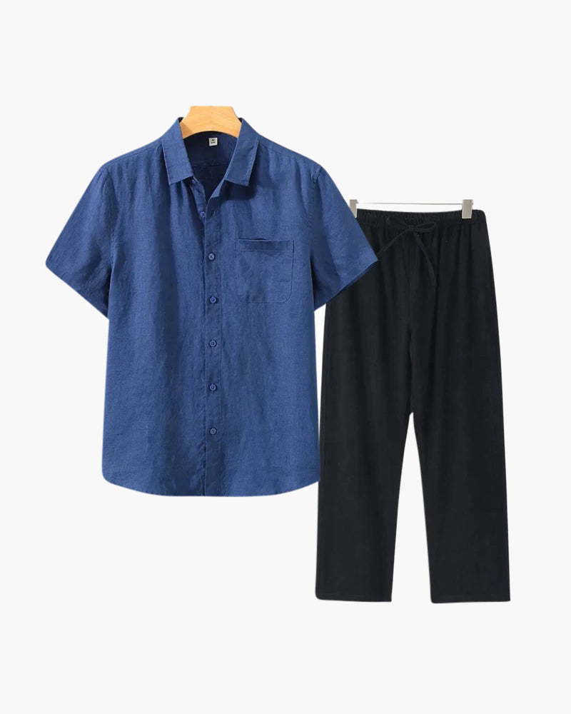 Old Money Linen Set (Short Sleeve)