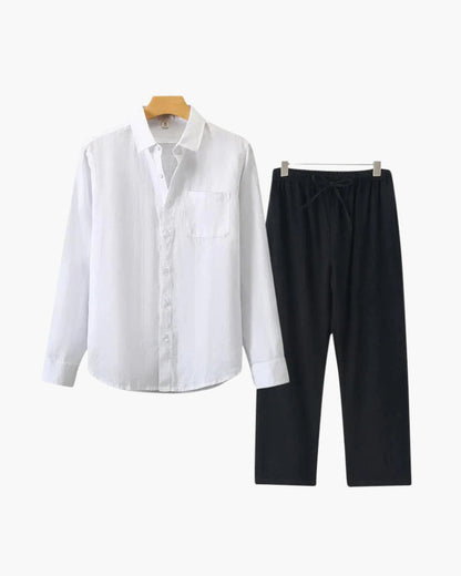 Conjunto de Linho Old Money (Manga Comprida)