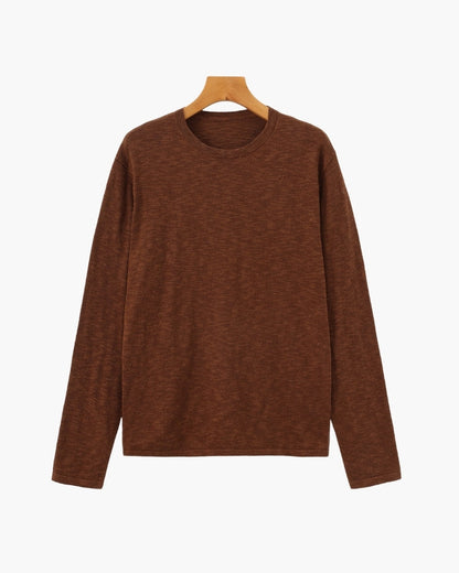 Camisola Essencial Gola Redonda Linho-Algodão