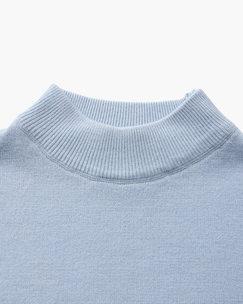 Essential Ribbed High Neck Sweater
