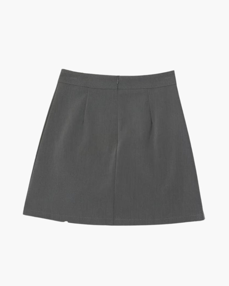 Straight Mini Skirt
