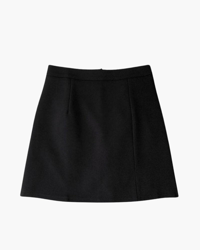 Straight Mini Skirt