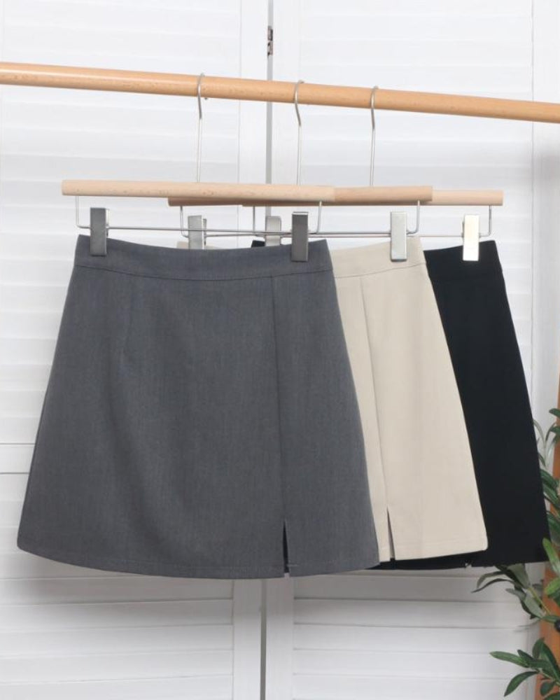 Straight Mini Skirt