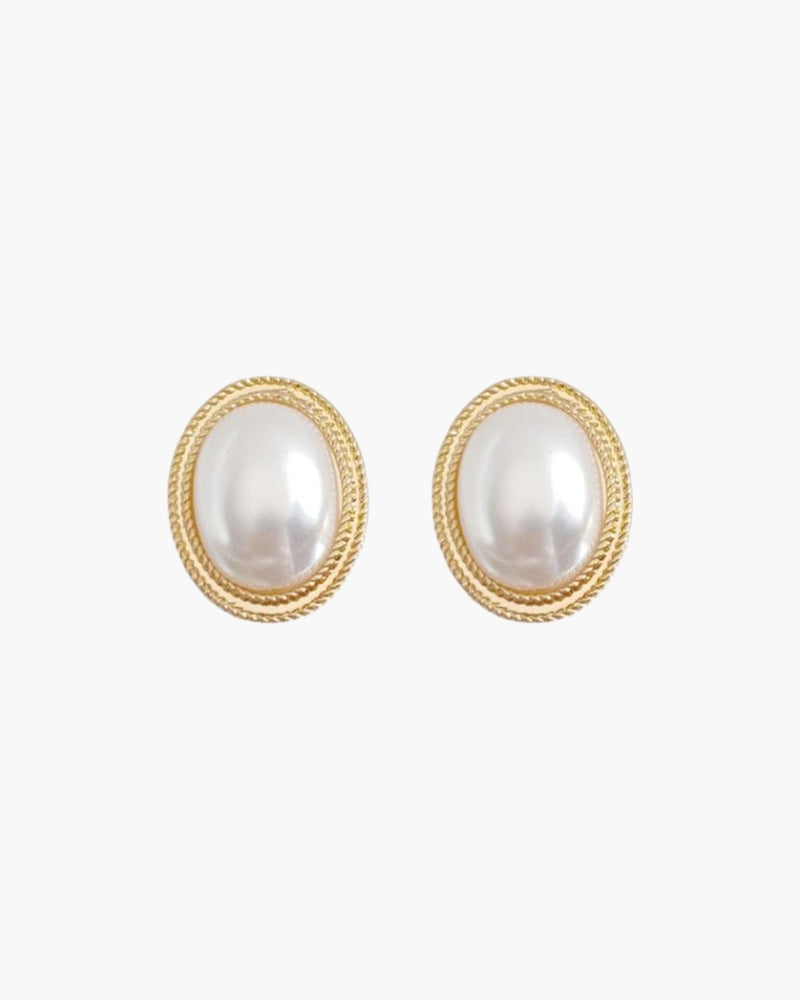 Radiance Oval Pearl Earrings