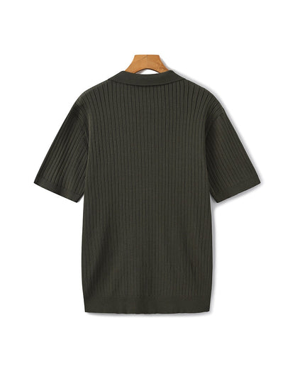 Polo de Malha Canelada Premium