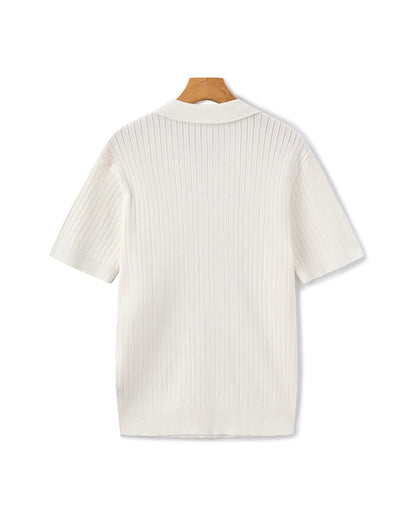 Polo de Malha Canelada Premium