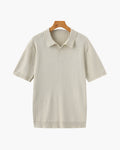 Premium Ribbed Knit Polo Shirt