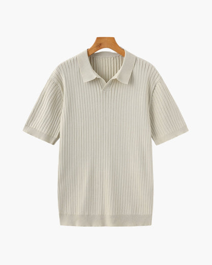 Polo de Malha Canelada Premium