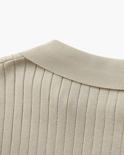 Polo de Malha Canelada Premium