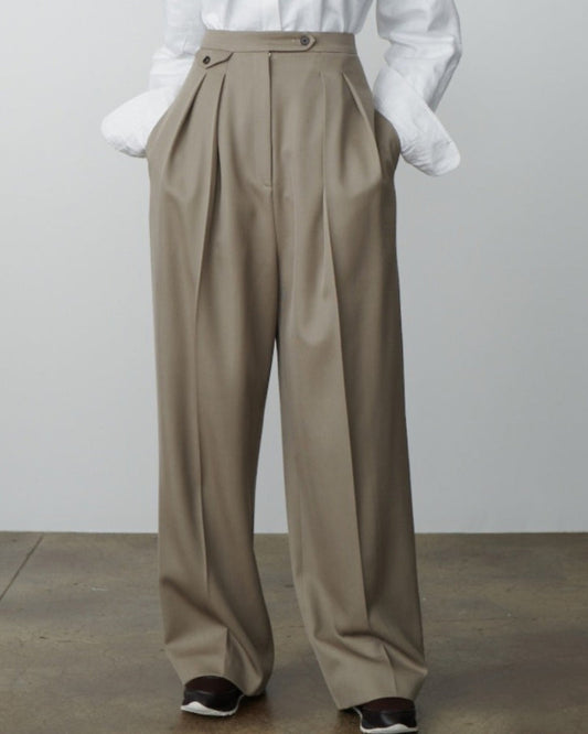 Calças de Lã Oversized