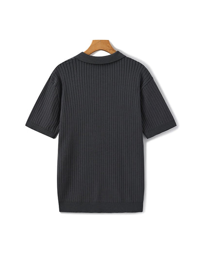 Polo de Malha Canelada Premium