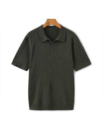 Polo de Malha Canelada Premium
