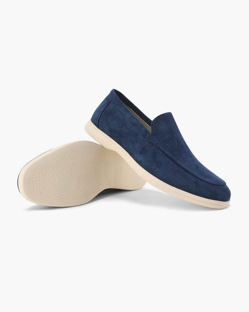 Old Money style suede loafers