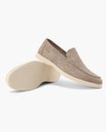 Old Money style suede loafers
