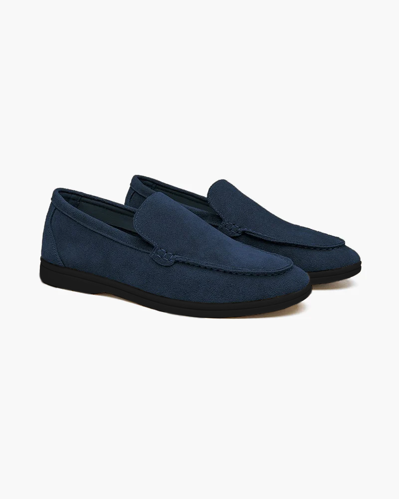 Premium Suede Loafers – Black Sole