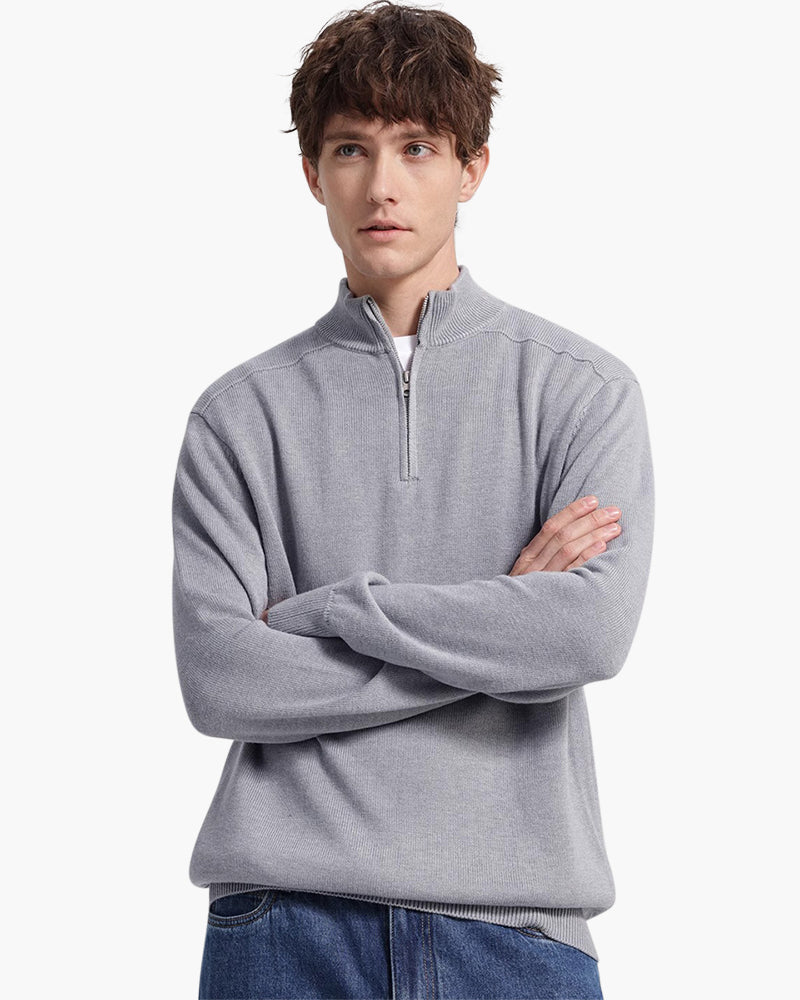 100% Merino Wool Half-Zip Jumper