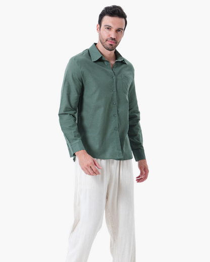 Conjunto de Linho Old Money (Manga Comprida)