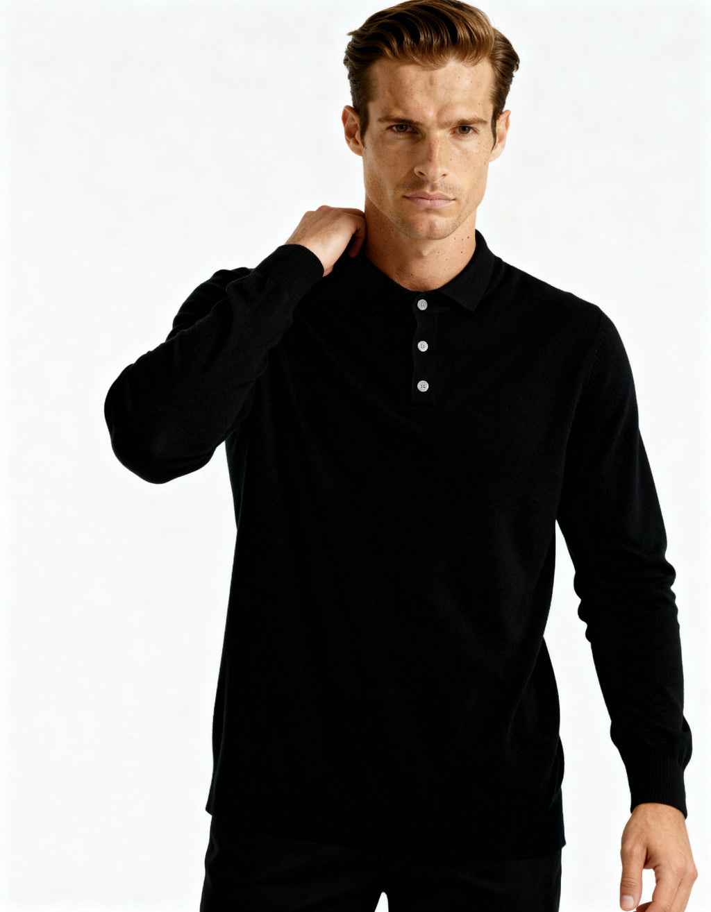 100% Cashmere Polo Shirt