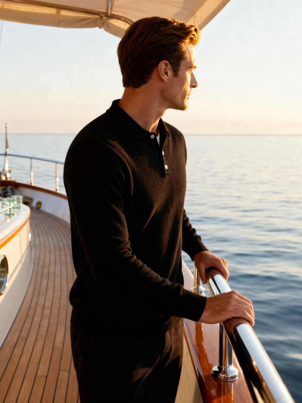 100% Cashmere Polo Shirt