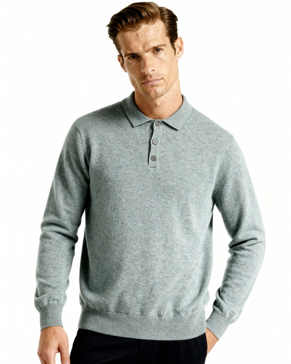 100% Cashmere Polo Shirt