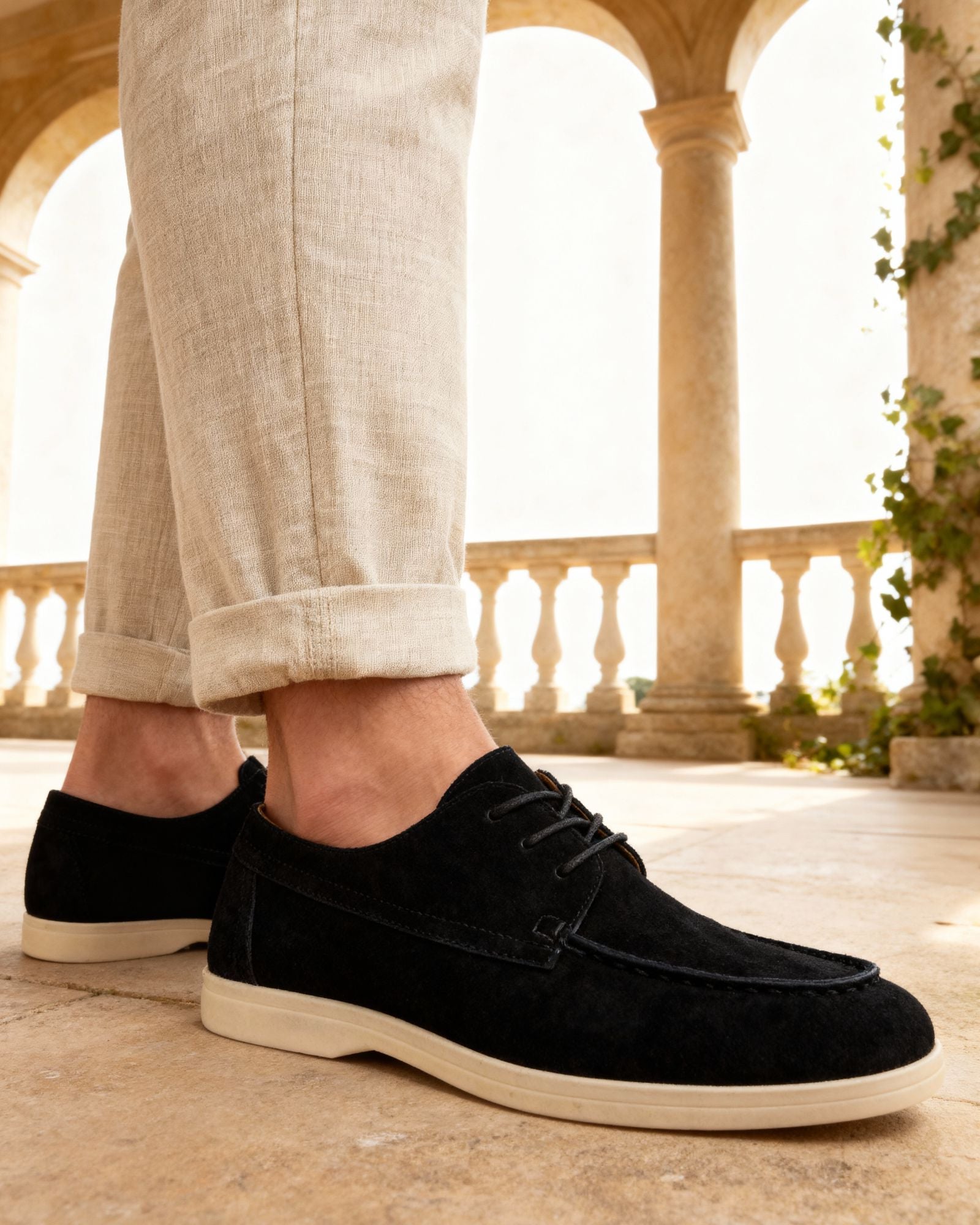 Premium Suede Lace-Up Shoes