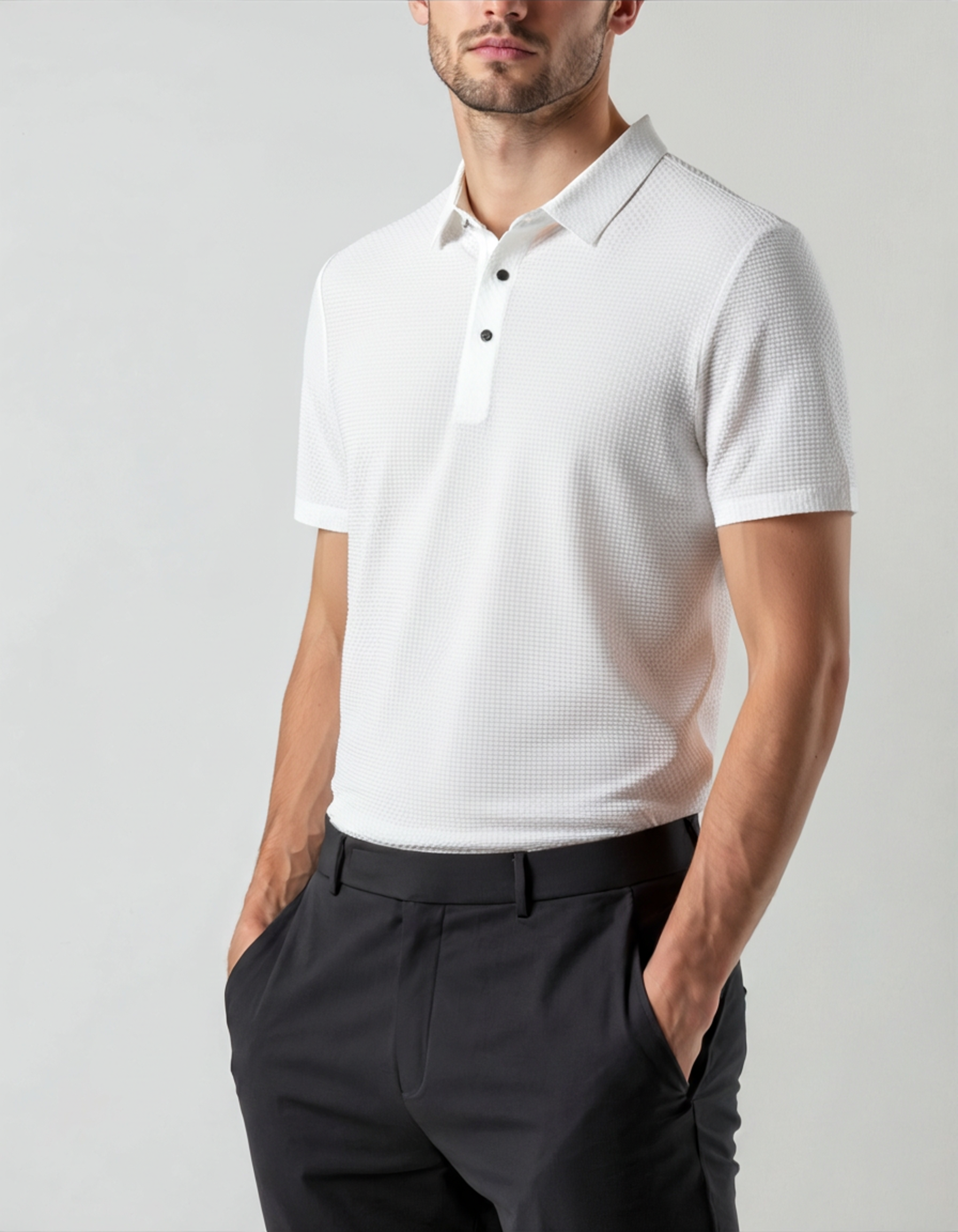 Prestige Silk Polo Shirt (anti-wrinkle)