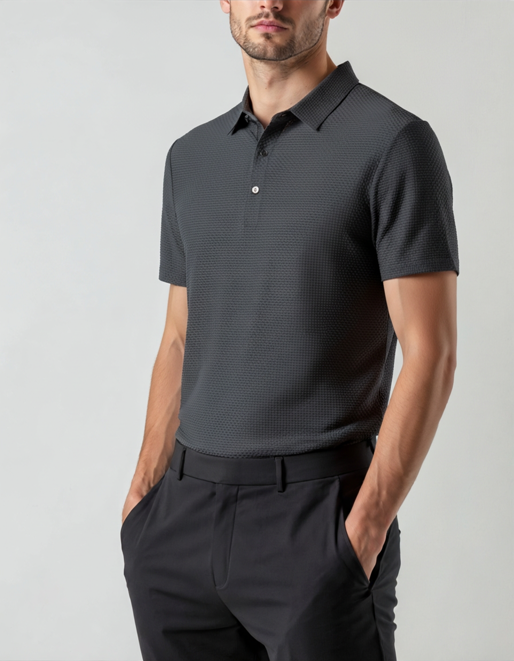 Prestige Silk Polo Shirt (anti-wrinkle)
