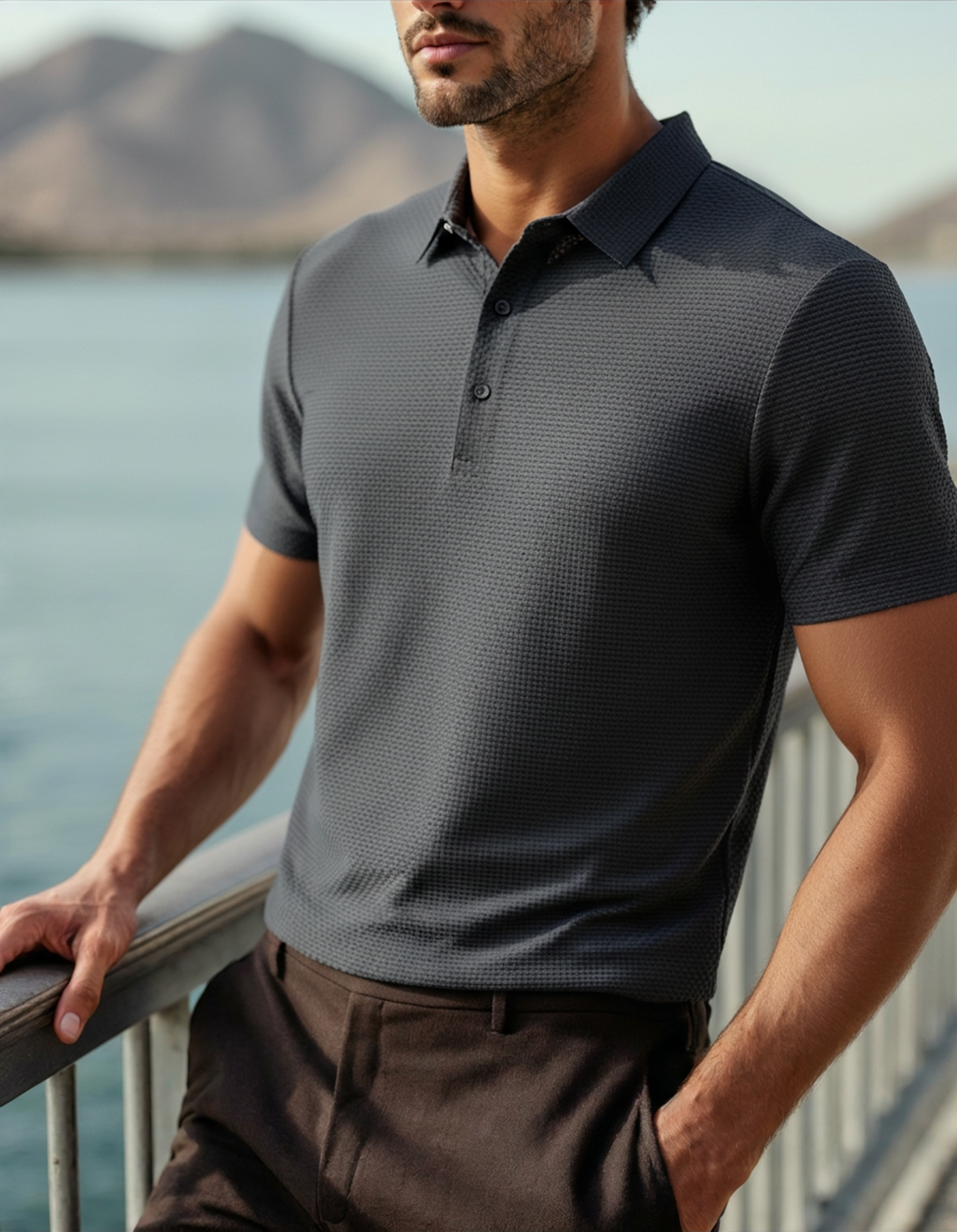 Prestige Silk Polo Shirt (anti-wrinkle)