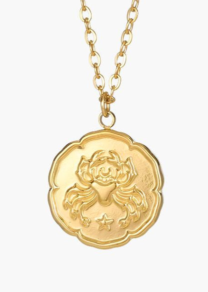 Colar com Signo do Zodíaco - Dourado