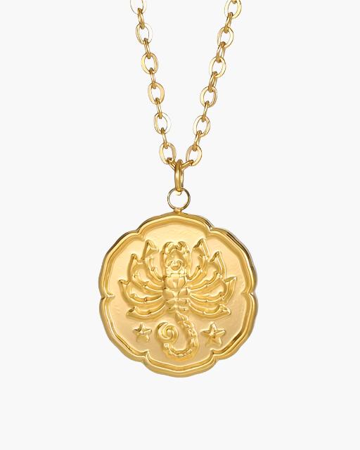 Colar com Signo do Zodíaco - Dourado